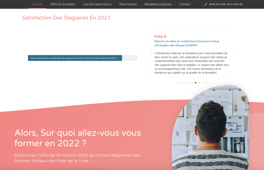 Site formation centres sociaux